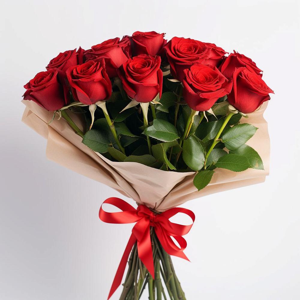 Букет 11 Красных роз Эдлесс Лав в Гудермесе